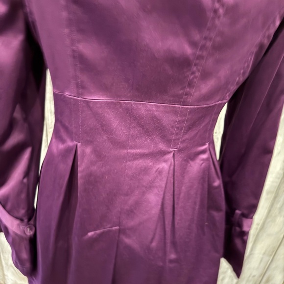Sele’ Deep Purple Trench Coat - Picture 9 of 9